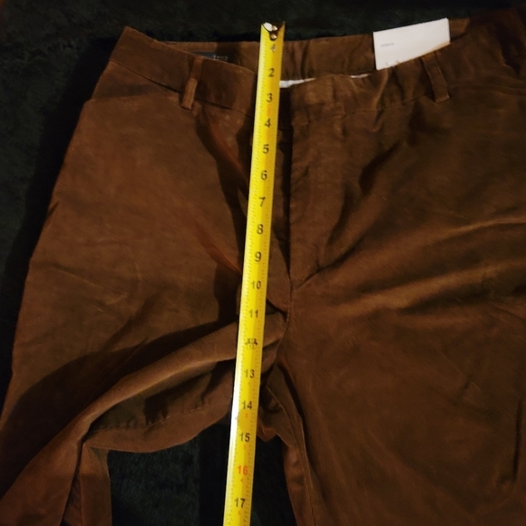 Land's End Women's Brown Cotton & Rayon Modern Fit Boot Cut Casual Pants - Picture 12 of 13